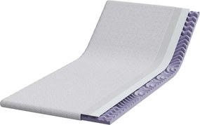 vidaXL Στρώμα επικάλυψης Λευκό 90 x 190 cm Υφασμα Jacquard