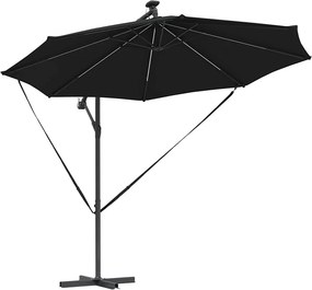 vidaXL Ομπρέλα ηλίου 294 x 294 x 248 cm Πολυεστέρας και Αλουμίνιο