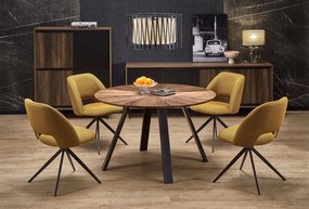 DANILO table walnut/black DIOMMI-60-29283