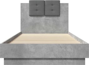 vidaXL Πλαίσιο Κρεβατιού με Κεφαλάρι και LED 100 x 200 εκ.