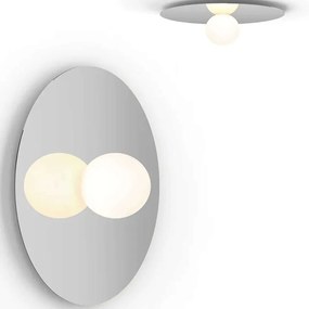 Φωτιστικό Τοίχου - Οροφής Bola Disc 22/6 10621 18,2x55cm Dim Led 1100lm 12W Chrome Pablo Designs