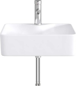 vidaXL Λεκάνη μπάνιου Χρωμέ 48,5 x 37,5 x 13 εκ. Μέταλλο