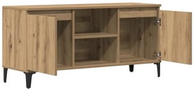 vidaXL Έπιπλο Τηλεόρασης Αρτισιανή Δρυς 102x35x50 εκ από Επεξεργ. Ξύλο