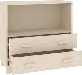 vidaXL Ντουλάπι HAMAR Καφέ Μελί 85 x 35 x 80 εκ. Μασίφ Ξύλο Πεύκου