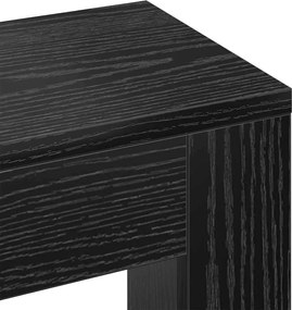 vidaXL Καπάκι Καλοριφέρ Μαύρη Οξυά 149 x 20 x 82 cm Επεξεργασμένο ξύλο