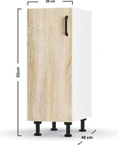 Modest Κάτω Ντουλάπι Σονόμα 30x48x82cm