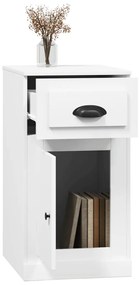 vidaXL Ντουλάπι με Συρτάρι Λευκό 40 x 50 x 75 εκ. Επεξεργασμένο Ξύλο
