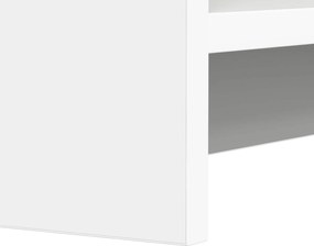 vidaXL Βιβλιοθήκη Λευκό 59 x 30 x 111 εκ Επεξεργασμένο Ξύλο