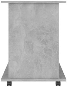 vidaXL Ντουλάπι Τροχήλατο Γκρι Σκυρ. 60 x 45 x 60 εκ. από Επεξ. Ξύλο