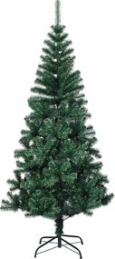 vidaXL Τεχνητό προφωτισμένο Χριστουγεννιάτικο δέντρο Πράσινο 240 cm