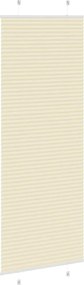 vidaXL Πλισέ περσίδα Κρέμα 80x200 cm Πλάτος υφάσματος 79,4 cm