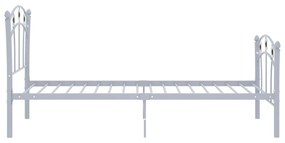vidaXL Πλαίσιο Κρεβατιού Με Σχέδιο Μπάλα Γκρι 90 x 200 εκ. Μεταλλικό