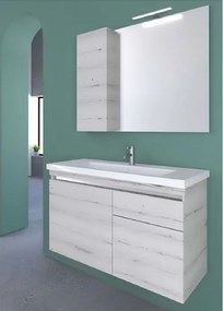 One Project Omega 65  MDF - Πάγκος με Νιπτήρα &amp; Καθρέπτη