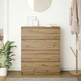 Sideboard Artisan Oak 80x35x99 cm Κατασκευασμένο ξύλο - Καφέ