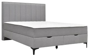 Επενδυμένο Κρεβάτι Texas Διπλό με Στρώμα και Αποθηκευτικό χώρο 160x200εκ. 165x212x122 εκ.