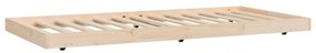 vidaXL Σκελετός Κρεβατιού Χωρίς Στρώμα 75x190 εκ Μασίφ Ξύλο Πεύκου