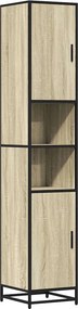 vidaXL Ντουλάπι μπάνιου Sonoma Oak 35x37,5x188,5 cm
