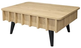 Τραπεζάκι σαλονιού Gemma Megapap χρώμα sepet oak 90x59,6x36,8εκ.