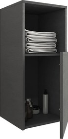 Στήλη μπάνιου κρεμαστή Drop Sorrento-Γραφίτης-Δεξιά