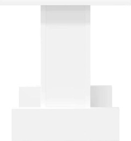vidaXL End Table Λευκό 35,5 x 35 x 40 εκ Επεξεργασμένο ξύλο