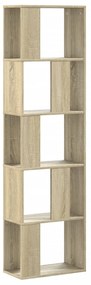 vidaXL Βιβλιοθήκη 5Επιπέδων Sonoma Δρυς 45x23,5x162,5εκ. Επεξεργ. Ξύλο