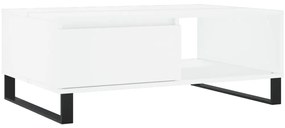 vidaXL Τραπεζάκι Σαλονιού Λευκό 90 x 60 x 35 εκ. Επεξεργασμένο Ξύλο