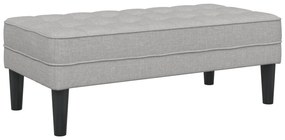 vidaXL Παγκάκι Cloud Γκρι 113x57x39 εκ. Υφάσματος