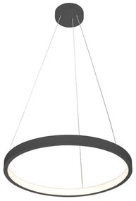 Φωτιστικό Οροφής Κρεμαστό 01377-03 D40cm 16W LED 3000K 1300Lm Black Luma