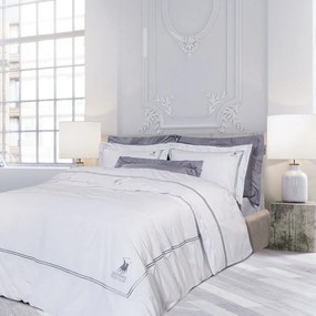 Παπλωματοθήκη 2127 (Σετ 3τμχ) White Greenwich Polo Club Queen Size 220x240cm 100% Cotton Satin
