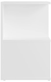 vidaXL Κομοδίνα 2 τεμ. Λευκά 35 x 35 x 55 εκ. από Επεξ. Ξύλο