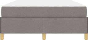 vidaXL Σκελετός Κρεβατιού Taupe 140 x 190 cm ύφασμα