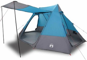 vidaXL Σκηνή Camping Μπλε 482 x 360 x 227 εκ Πολυεστέρας