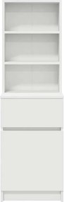 vidaXL Κομοδίνο Λευκό 39x35x125 εκ. από Επεξεργασμένο Ξύλο