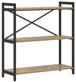 vidaXL Βιβλιοθήκη artisan δρυς 80 x 30 x 83 εκ Επεξεργασμένο ξύλο