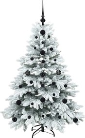 vidaXL Τεχνητό Χριστουγεννιάτικο Δέντρο Λευκό 120 cm ΠΕ και PVC