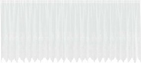vidaXL Κουρτίνα Δαντέλας με κουρτίνες Λευκό 180 x 600 cm Πολυεστέρας