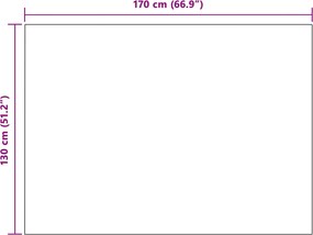 vidaXL Κουβέρτα Βεραμάν Κόκκινο 170 x 130 εκ. Μαλλί