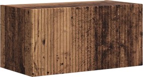 vidaXL Σετ επίπλου τηλεόρασης 2 τμχ. 30 x 31 x 80 εκ. Παλιό ξύλο