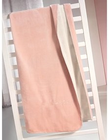 Κουβέρτα Βρεφική Velvet (Σετ 2τμχ) Pinky Saint Clair Κούνιας 100x140cm 100% Βαμβακερή Φανέλα