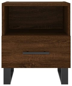 vidaXL Κομοδίνα 2 τεμ. Καφέ Δρυς 40 x 35 x 47,5 εκ. από Επεξεργ. Ξύλο