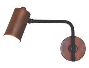 Φωτιστικό Τοίχου - Απλίκα HL-3534-1 S ARIEL OLD COOPER &amp;  BLACK WALL LAMP - Μέταλλο - 77-3930