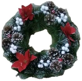 Χριστουγεννιάτικo Διακοσμητικό Στεφάνι 40εκ.