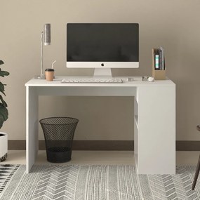 Γραφείο εργασίας Smyrna Megapap χρώμα λευκό 120x60x74,4εκ.