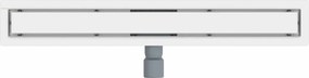 vidaXL 2 σε 1 εκροή ντους Ασημί 70 cm Ανοξείδωτο Ατσάλι 304