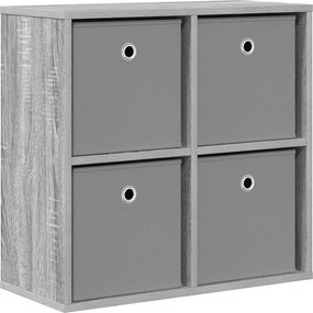 vidaXL Πλαϊνό γραφείο Γκρίζο Σονομα 59,5 x 27 x 57 εκ