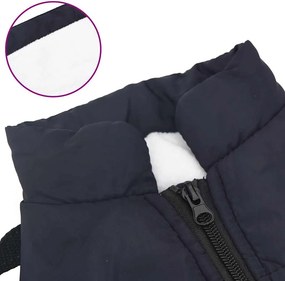 vidaXL παλτό σκύλου ιμάντα αδιάβροχο αντανακλαστικό ναυτικό μπλε L36