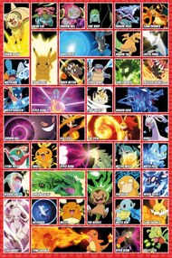 Αφίσα Pokémon - moves, (61 x 91.5 cm)