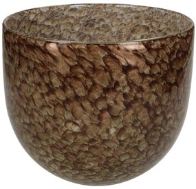 Βάζο ArteLibre Καφέ Γυαλί 18x18x17.5cm-05153901