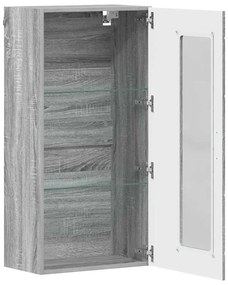 vidaXL Ντουλάπα τοίχου Γκρι sonoma 55 x 29 x 100 εκ Επεξεργασμένο ξύλο