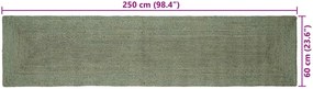 vidaXL Χαλί Περιοχής Λαδί 60 x 250 εκ. Γιούτα